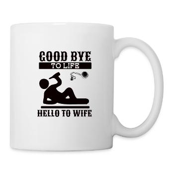 Crazy Wife Husband Gift Funny - Mug - white - Right