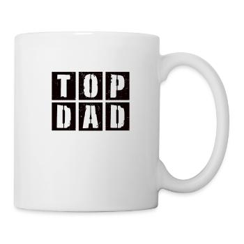 Welt bester Papa Vater Paare Paar Eltern Dad daddy - Tasse - Weiß - Rechts