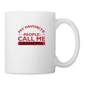 Grandma Pensioner Grandma Grandson Granddaughter Grandma - Mug - white - Right