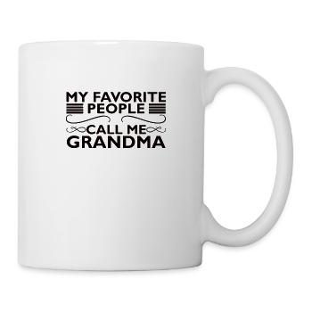 Grandma Pensioner Grandma Grandson Granddaughter Grandma - Mug - white - Right