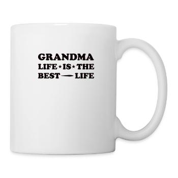 Grandma Pensioner Grandma Grandson Granddaughter Grandma - Mug - white - Right