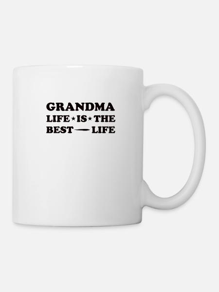 Grandma Pensioner Grandma Grandson Granddaughter Grandma - Mug - white