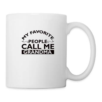 Grandma Pensioner Grandma Grandson Granddaughter Grandma - Mug - white - Right