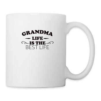 Grandma Pensioner Grandma Grandson Granddaughter Grandma - Mug - white - Right