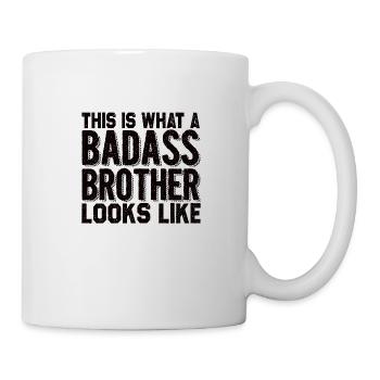 Big brother family parents offspring child - Mug - white - Right