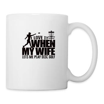 Disc Golf Disc Golf Frisbee Tree Basket Drop - Mug blanc - blanc - Droite