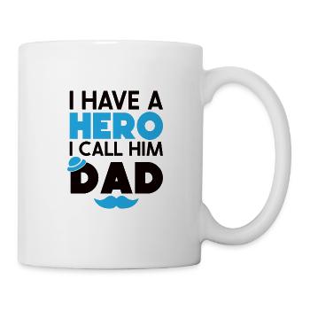 Welt bester Papa Vater Paare Paar Eltern Dad daddy - Tasse - Weiß - Rechts