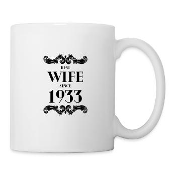 Beste Ehefrau seit 1933 Hochzeit - Tasse - Weiß - Rechts