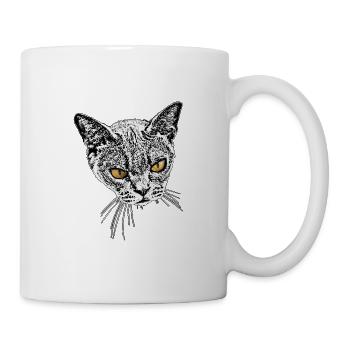 evil rental cat - Mug - white - Right