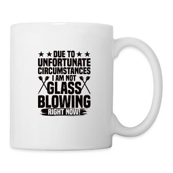 Glassblower Saying Glassmaker Joke Glass Blowing - Mug - white - Right