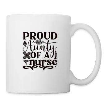 Fière tante d’une infirmière - Mug blanc - blanc - Droite