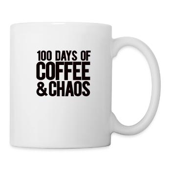 100 days school teacher 100 days kindergarten - Mug - white - Right