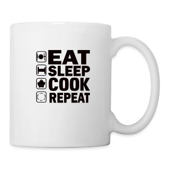 Chef Profession Gastronomy Cooking Chef's Hat - Mug - white - Right