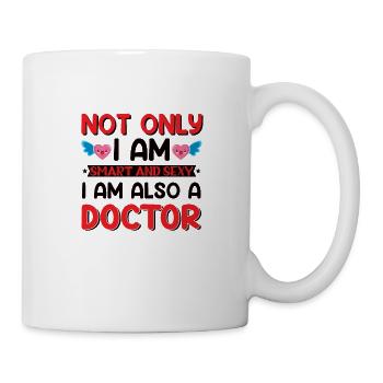 Doktortitel Spruch - sexy Doktor lustig - Tasse - Weiß - Rechts
