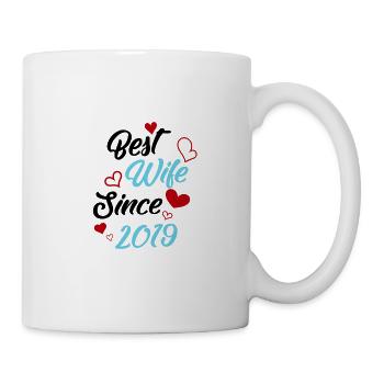 Anniversary Best Wife Since 2019 Wedding - Mug - white - Right