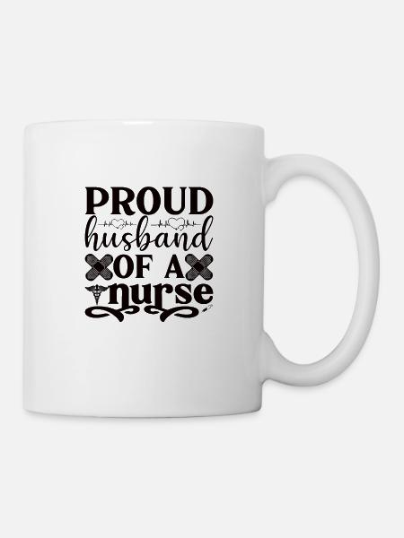 Ehemann einer Krankenschwester - Tasse - Weiß