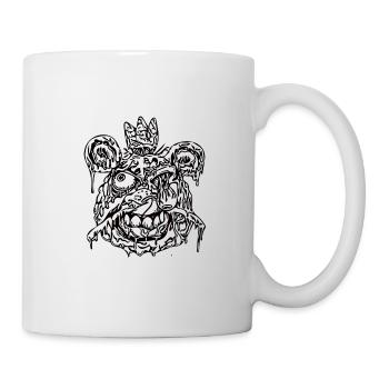 Tête de zombie - Mug blanc - blanc - Droite