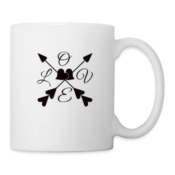 Love Arrow Arrow Dear Valentine's Day Couple - Mug - white - Right