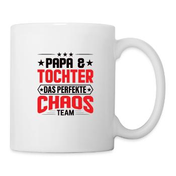 Vater Tochter Partnerlook Kleidung Beziehung Papa - Tasse - Weiß - Rechts