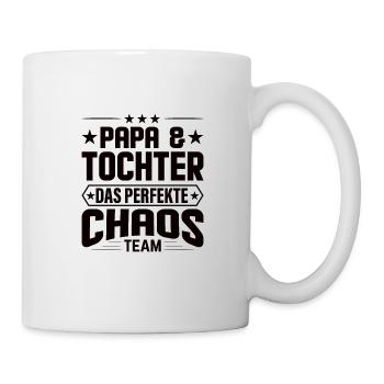 Vater Tochter Partnerlook Kleidung Beziehung Papa - Tasse - Weiß - Rechts