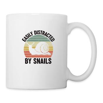 Escargot Coquille d’escargot Chers amis cadeau - Mug blanc - blanc - Droite