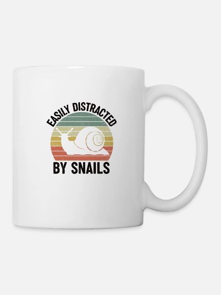 Schnecke Schneckenhaus Liebe Freunde Geschenk - Tasse - Weiß