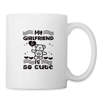 J’aime ma copine - Mug blanc - blanc - Droite