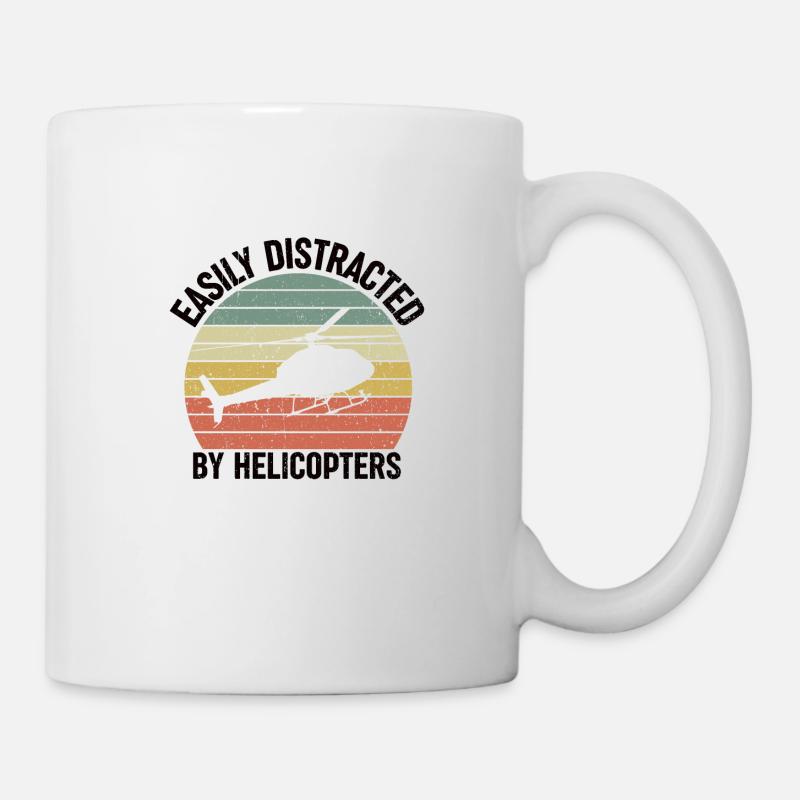 Helicopter Helicopter Pilot Helicopter Heli - Mug - white