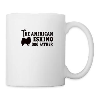 American Eskimo Dog Puppy Propriétaire Père - Mug blanc - blanc - Droite