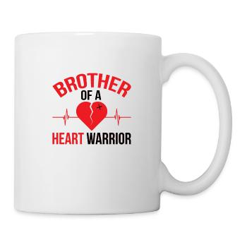 Proud Brother Heart Disease Heart Warrior - Mug - white - Right