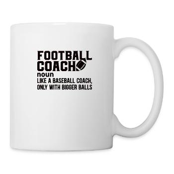 American Football Coach Game - Mug - white - Right
