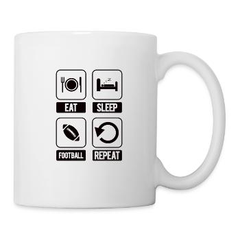 American Football - Tasse - Weiß - Rechts