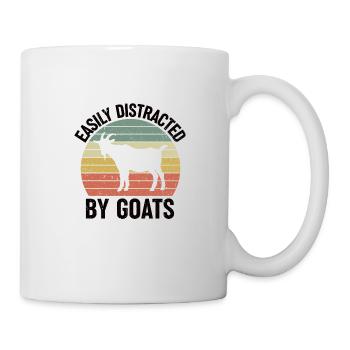 Lustiges Ziegenhalter Ziegenbesitzer Geschenk - Tasse - Weiß - Rechts
