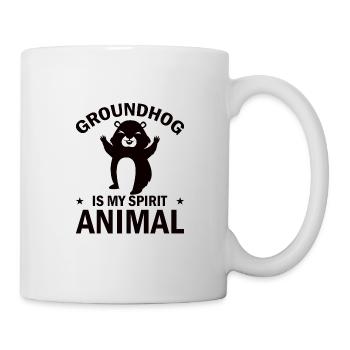 Murmeltier Nagetier Murmeltiertag Tiere - Tasse - Weiß - Rechts