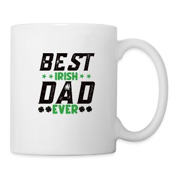 Irish Ireland Flag Irish Roots Irish Father - Mug - white - Right