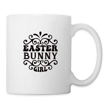 Pour enfant - lapin de Pâques, Pâques, chasse aux œufs, drôle - Mug blanc - blanc - Droite