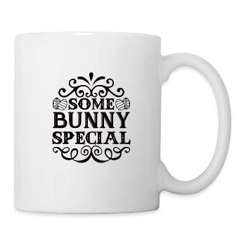 Pour enfant - lapin de Pâques, Pâques, chasse aux œufs, drôle - Mug blanc - blanc - Droite