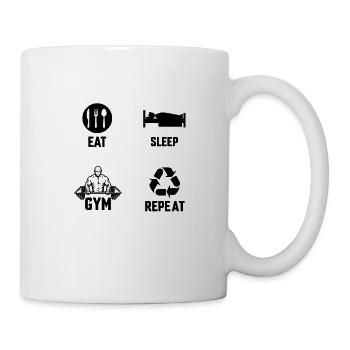 Fitness Muscle Squats Soulevé de terre Sport d’athlète - Mug blanc - blanc - Droite