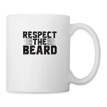Barbe complète et porteur de barbe Cheveux de barbe Moustache - Mug blanc - blanc - Droite