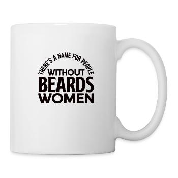 Vollbart und Bartträger Barthaare Schnauzbart - Tasse - Weiß - Rechts