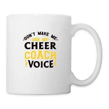 Cheerleader Trainer Geschenk - Tasse - Weiß - Rechts