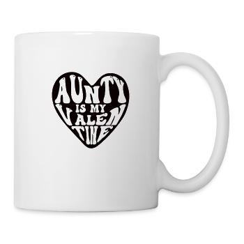 Aunt is my Valentine's Day Valentine's Day - Mug - white - Right