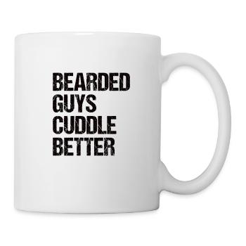 Vollbart und Bartträger Barthaare Schnauzbart - Tasse - Weiß - Rechts