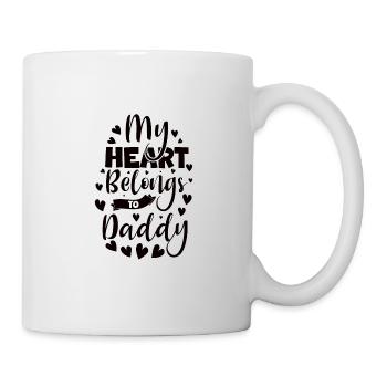 Père fille de la Saint-Valentin - Mug blanc - blanc - Droite