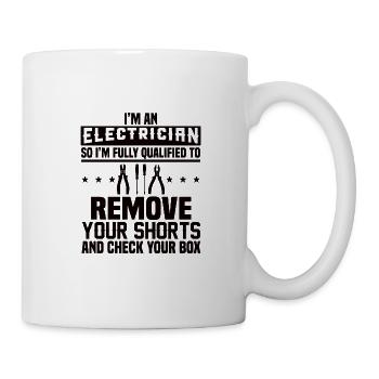 Électricien Génie électrique Pince isolante Électronique - Mug blanc - blanc - Droite