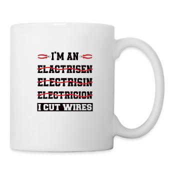 Électricien Génie électrique Pince isolante Électronique - Mug blanc - blanc - Droite