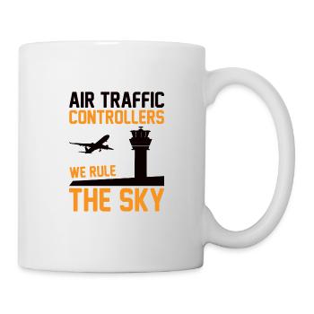 Air Traffic Controller Air Traffic Tower Controller Flight Attendant - Mug - white - Right