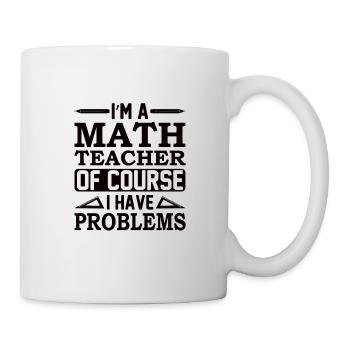 Professeur de mathématiques Formule mathématique Professeur de géométrie - Mug blanc - blanc - Droite