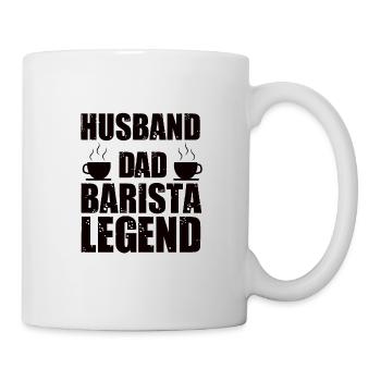Barman Barman Barista Cadeau Père Papa Papa Papa - Mug blanc - blanc - Droite