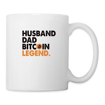 Bitcoin Père | Cadeau pour un investisseur crypto - Mug blanc - blanc - Droite